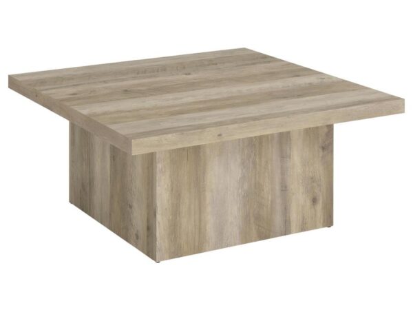 Devar Square Engineered Wood Coffee Table Distressed Pine