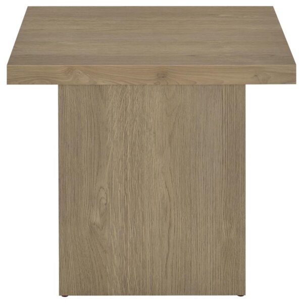 Devar Square Engineered Wood Side End Table Latte