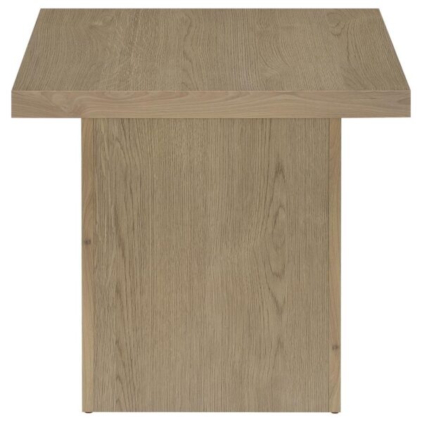 Devar Square Engineered Wood Side End Table Latte