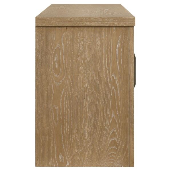 Brenham 79-inch 4-door TV Stand Media Console Washed Oak