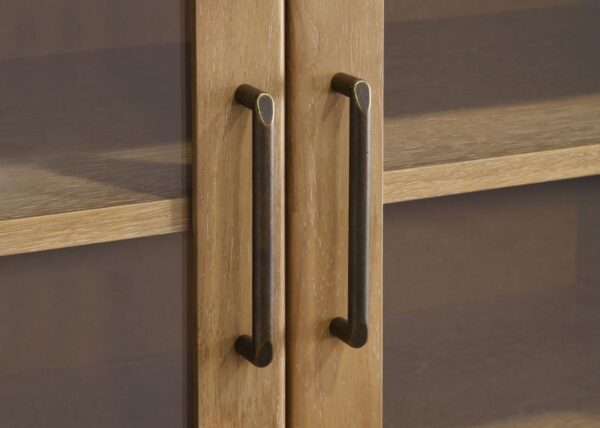 Brenham 79-inch 4-door TV Stand Media Console Washed Oak