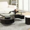 Buckley 3-piece Coffee Table and Stools Set Cappuccino