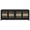 Denison 3-piece Entertainment Center 79-inch TV Stand Black