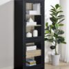 Denison 67-inch 2-door Media Tower Storage Cabinet Black