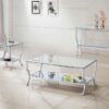Saide Rectangular Glass Top Coffee Table Chrome