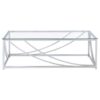 Lille 2-piece Glass Top Coffee And End Table Set Chrome