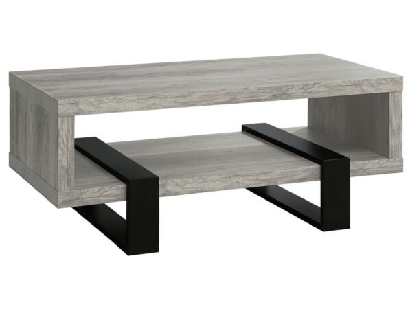Dinard Engineered Wood Coffee Table Grey Driftwood