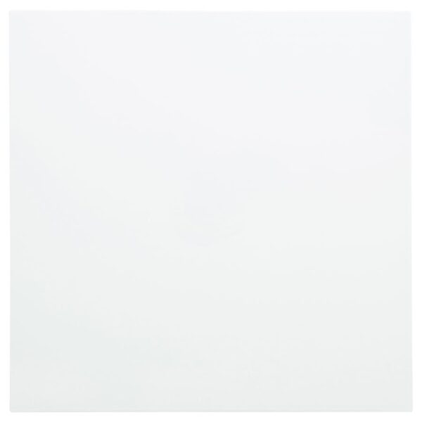 Skyview Square Pine Wood Side End Table with Shelf White