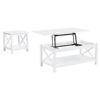 Skyview 2-piece Rectangular Lift Top Coffee Table Set White