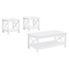 Skyview 3-piece Rectangular Lift Top Coffee Table Set White
