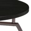 Dacre Round Engineered Wood Top Coffee Table Dark Charcoal