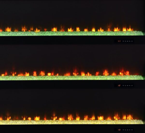 Carey 79-inch TV Stand Fireplace Media Console Dark Pine