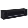 Deiter 79-inch TV Stand Fireplace Media Console Black