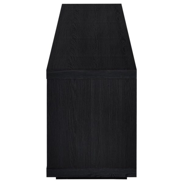 Deiter 79-inch TV Stand Fireplace Media Console Black