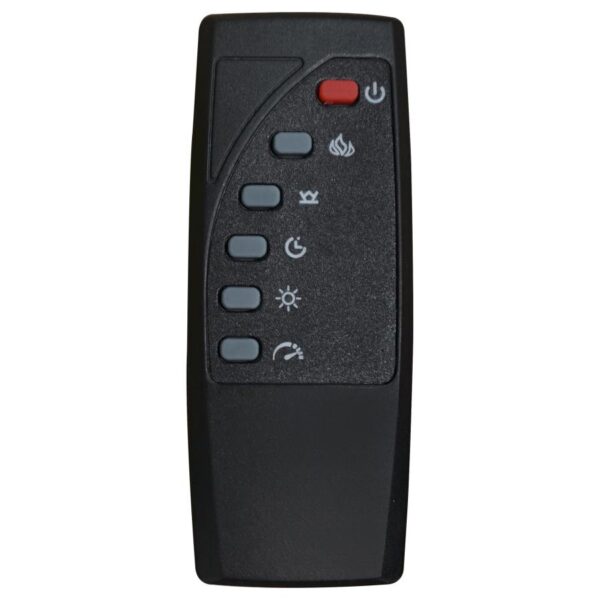 Deiter 79-inch TV Stand Fireplace Media Console Black