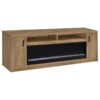 Eddy 79-inch 2-door TV Stand Fireplace Media Console Mango