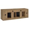 Eddy 79-inch 2-door TV Stand Fireplace Media Console Mango