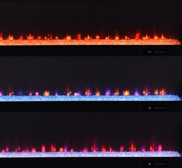 Eddy 79-inch 2-door TV Stand Fireplace Media Console Mango