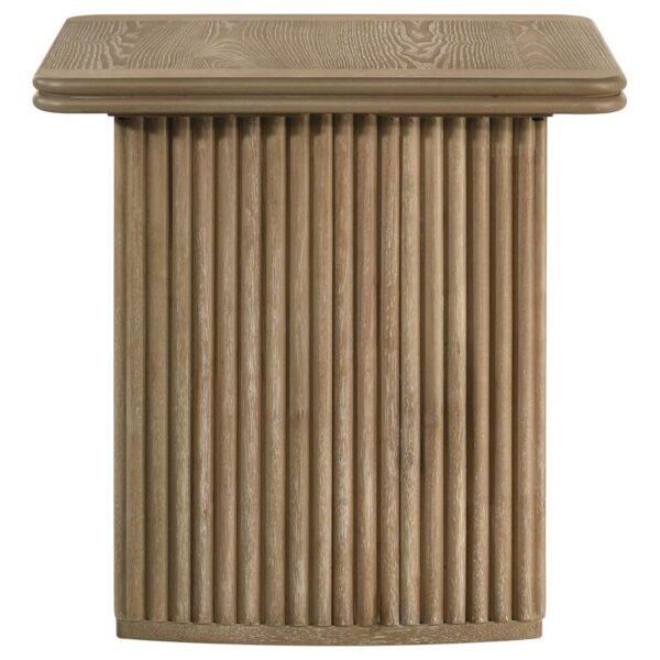 Adina 2-piece Wood Coffee Table Set Distressed Light Brown