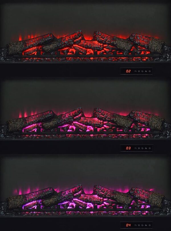 Enfield 71-inch TV Stand Fireplace Media Console Dark Pine