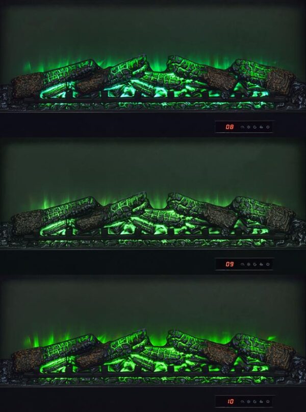 Enfield 71-inch TV Stand Fireplace Media Console Dark Pine