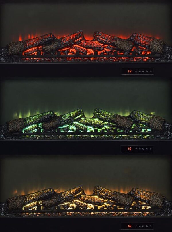 Enfield 71-inch TV Stand Fireplace Media Console Dark Pine