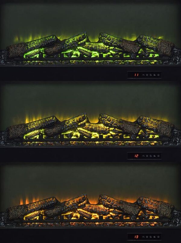 Havering 71-inch TV Stand Fireplace Media Console Dark Pine