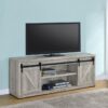 Brockton 2-door Engineered Wood 71-inch TV Stand Grey Driftwood