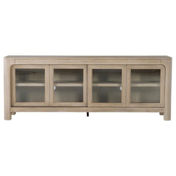 Solano 71-inch 2-door TV Stand Media Console Weathered Mango