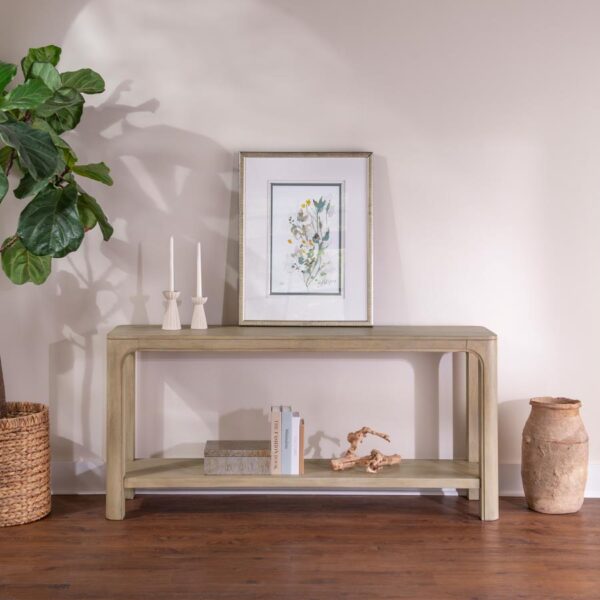 Solano 64-inch Entryway Console Sofa Table Weathered Mango