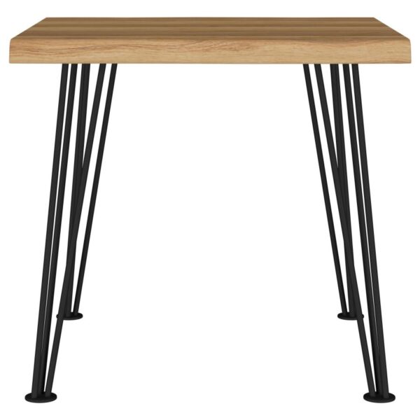 Zander Square Wood Top Coffee Table Natural Brown