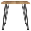 Zander Square Wood Top Coffee Table Natural Brown
