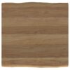 Zander Square Wood Top Coffee Table Natural Brown