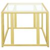 Adri 3-piece Coffee and End Table Set Matte Brass