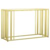 Adri Glass Top Entryway Console Table Matte Brass