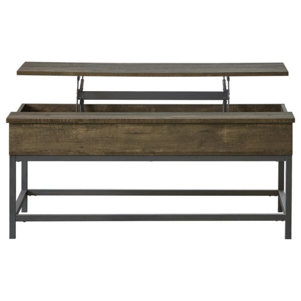 Byers 3-piece Lift Top Coffee and End Table Set Brown Oak