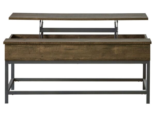 Byers Engineered Wood Lift Top Coffee Table Brown Oak