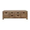 Esther 6-drawer Solid Wood Coffee Table Natural Sheesham