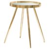Kaelyn 3-piece Round Coffee and End Table Set Gold