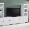 Laughlin 3-piece Entertainment Center TV Stand White