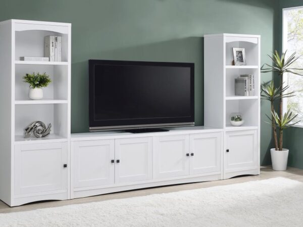 Laughlin 3-piece Entertainment Center TV Stand White