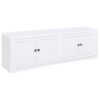 Laughlin 4-door Engineered Wood 78-inch TV Stand White
