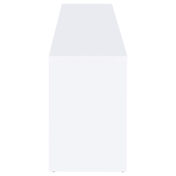 Laughlin 4-door Engineered Wood 78-inch TV Stand White