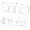 Laughlin 4-door Engineered Wood 78-inch TV Stand White