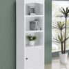 Laughlin 3-shelf Engineered Wood Media Tower White