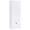 Laughlin 3-shelf Engineered Wood Media Tower White