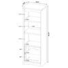 Laughlin 3-shelf Engineered Wood Media Tower White