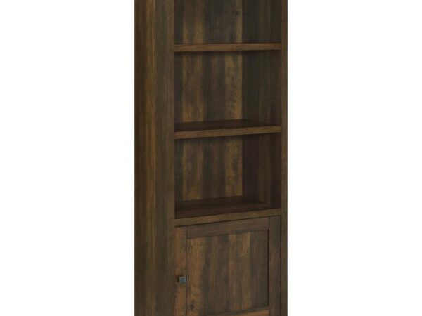 Laughlin 3-shelf Engineered Wood Media Tower Dark Pine