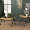 Avery Rectangular Solid Mango Wood Coffee Table Natural