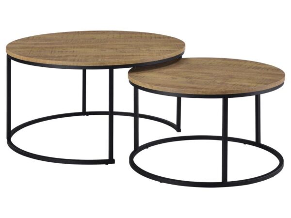 Lainey 2-piece Round Nesting Coffee Table Mango